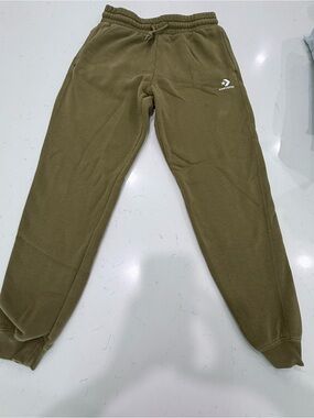 Converse Olive Drawstring Logo Sweatpants